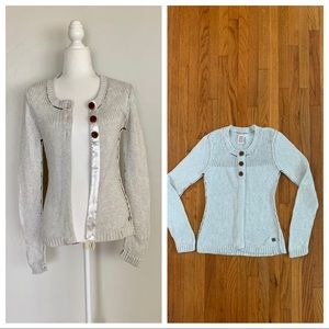 Roxy knitted three button sweater